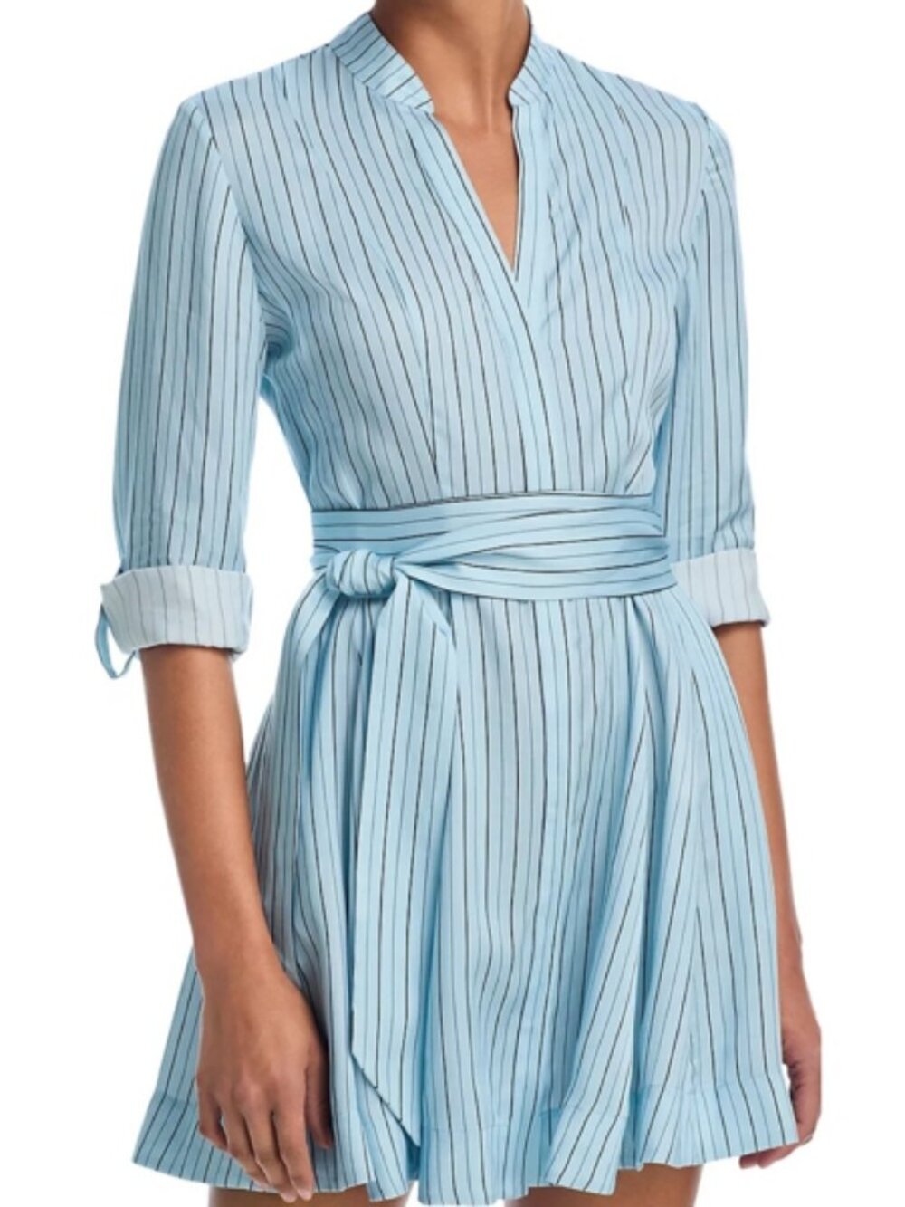 Alice and Olivia Lucy Roll Cuff Mini Dress